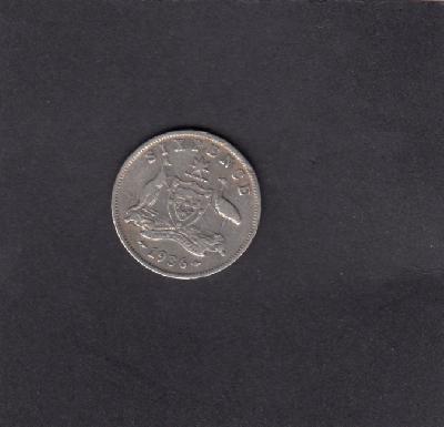 Beschrijving: 6 Pence GEORGIUS V